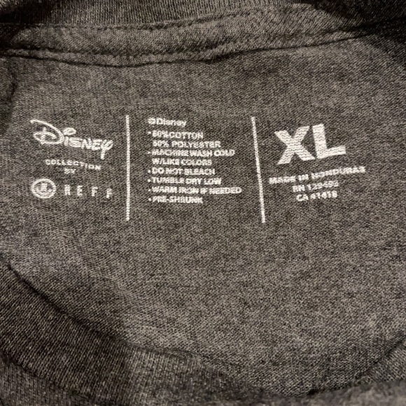 Neff x Disney Shurg Life Mickey Charcoal Gray Light Blue Floral Graphic Tee-XL - Picture 10 of 10